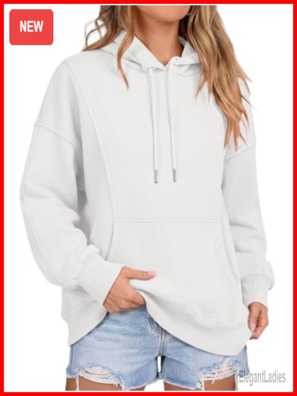 Oversized Hoodie Women Longline Kangaroo Pocket Fall Outfit
